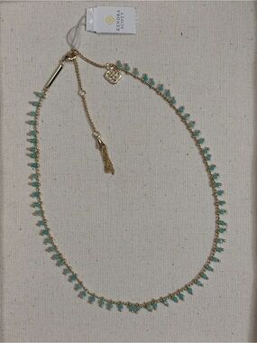 Kendra Scott Jenna Chocker Necklace in Teal Amazonite